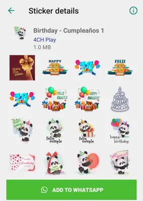 Happy Day Stickers android App screenshot 1